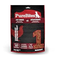 PureBites Chicken Jerky Dog Treats, 1 Ingredient, Made in Canada, 21.1oz