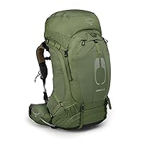 Osprey Atmos AG 65L Men's Backpacking Backpack, Mythical Green, S/M
