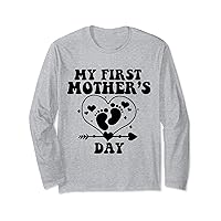 My First Mother's Day Pregnancy Announcement Pregnant Long Sleeve T-Shirt