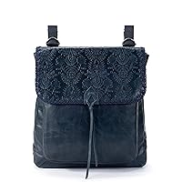 the sak womens Ventura Convertible Backpack in Leather, Indigo Floral Embossed, One Size US