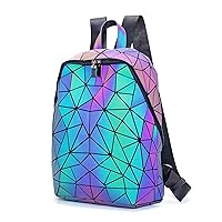Geometric Backpack Luminous Backpacks Holographic Reflective Bag Lumikay Bags Irredescent Rucksack Rainbow