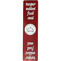 500 Red Tamper-Evident Food Seal Stickers, Labels for Food Containers 1.5 x 6 Inches, Writable Tamper Proof Stickers, Tamper Evident Tape - Ideal for Secure Food Delivery