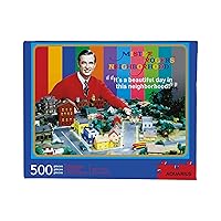 AQUARIUS Mister Rogers Puzzle (500 Piece Jigsaw Puzzle) - Glare Free - Precision Fit - Virtually No Puzzle Dust - Officially Licensed Mister Rogers Merchandise & Collectibles - 14 x 19 Inches - 8