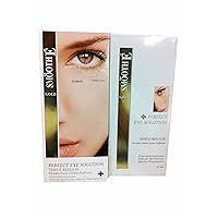 2 Packs of Smooth E Gold Perfect Eye Solution. Triple Results: Wrinkle - Dark Circles - Puffiness. (15 Ml/Pack)