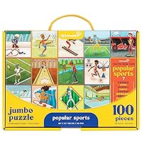 Popular Sports -100 pc Puzzle for Kids, (Multicultural)