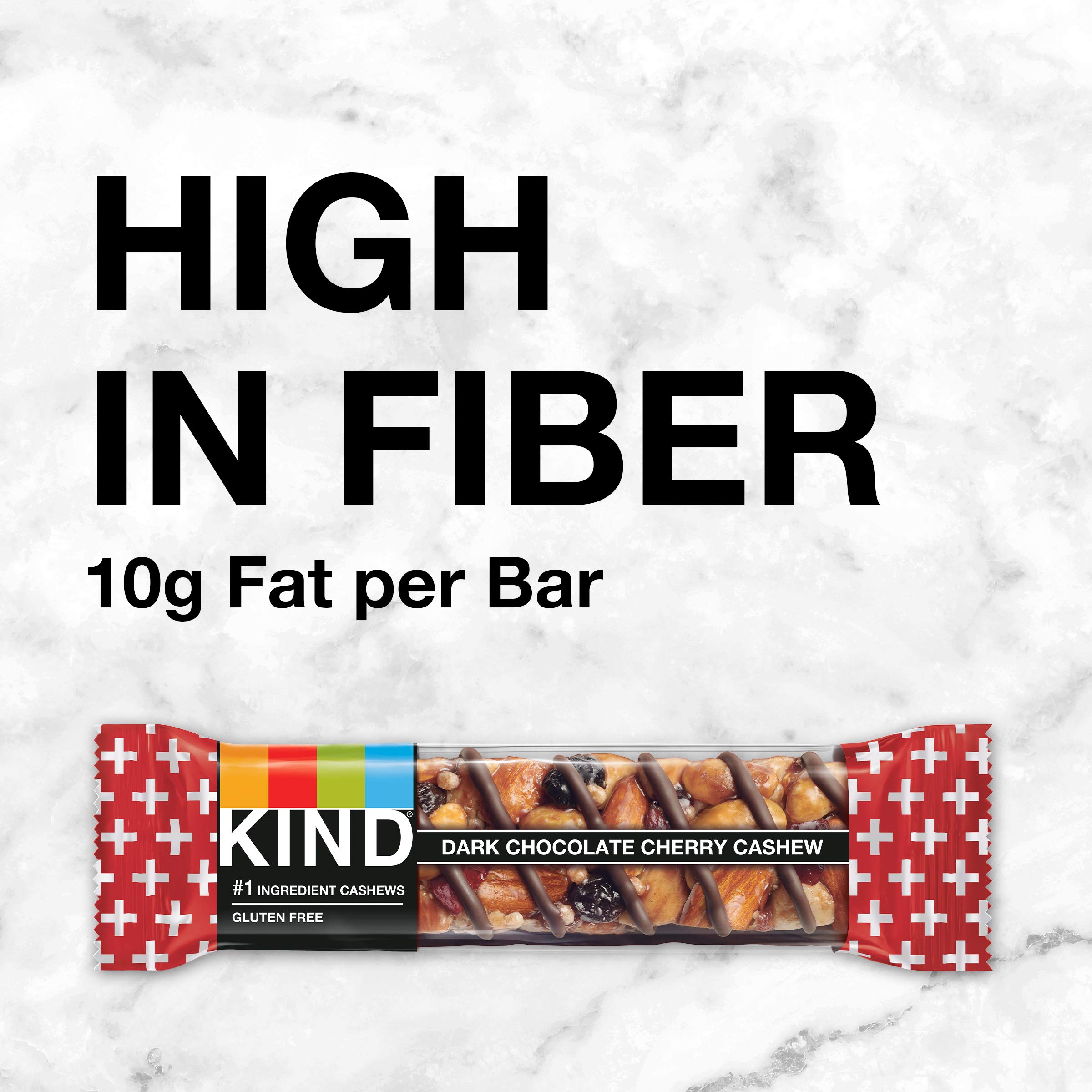 KIND Bars, Dark Chocolate Cherry Cashew, Healthy Snacks, Gluten Free, 12 Count