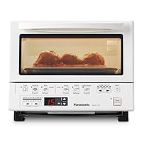 Toaster Oven FlashXpress with Double Infrared Heating and Removable 9-Inch Inner Baking Tray, 1300W, 4-Slice, White