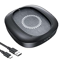Mouse Jiggler Undetectable with Timer, Ultra-Silent Mouse Mover Pad Device to Keep Computer PC Laptop Alive Awake, Automatic Mouse Wiggler Shaker to Keep Mouse Moving Work from Home (Black)