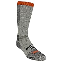 Jeep Men's Rugged Wool Blend Crew Socks-1 Pair Pack-Heavyweight Cushioned Comfort and Blister Prevention