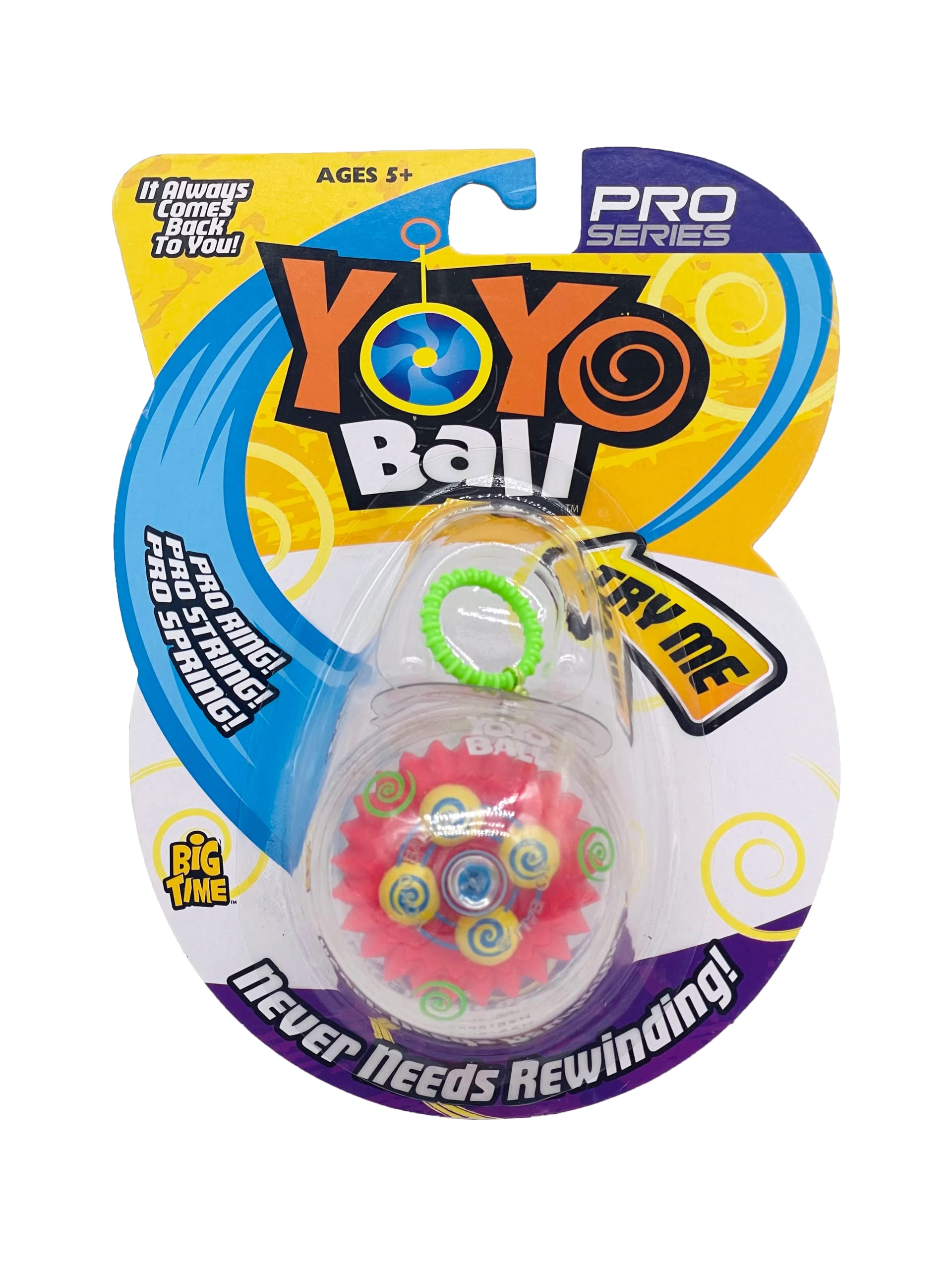 YoYo Ball Party Pack of 5, As seen on TV, Assorted Colors and Patterns, Automatically Returns to You - Never Needs rewinding, Instructions Included - Learn to Create Tricks