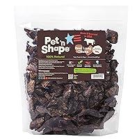 Pet 'n Shape CHUNX - Beef Lung Natural Dog Treats - Made and Sourced in the USA, 32 Ounce