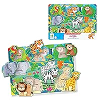 The Learning Journey My First Lift & Learn - Jungle 7 Piece Tray Puzzle | Educational Puzzle for Toddlers Ages 2-5 | Fun Tray Puzzle for Boys & Girls | Award Winning Educational Toys