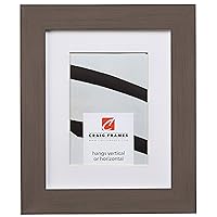 Jasper, 20 x 24 Inch Country Whiskey Brown Picture Frame Matted to Display a 16 x 20 Inch Photo