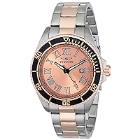Invicta Men's Pro Diver Rose Gold Dial Two Tone Stainless Steel