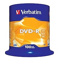 Verbatim DVD-R 16 x 4.7 GB Box 100 Units 43549 (4)