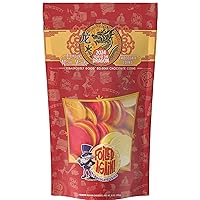 Foiled Again! 2025 Lunar New Year Chocolate Coins - Year of the Snake - Gold and Red Foil - Prosperity and Good Fortune Gift - Pure Belgian Chocolate Red Envelope Fill