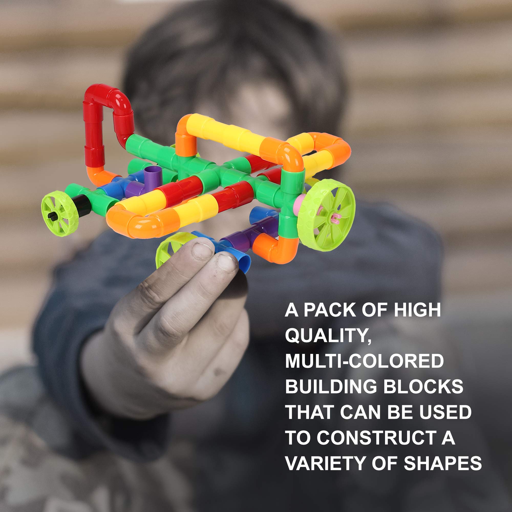 STEM Building Blocks Toy for Kids, Educational Toddlers Toddler Brain Toy Kit, Constructions Toys for 3 4 5 6 7 8 Years Age Boys and Girls – Creativity Kids Toys