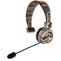 Blue Tiger Elite Premium Wireless Bluetooth Headset - Professional Truckers' Noise Cancellation Head Set with Microphone - Clear Sound - 34 Hour Talk Time - Tree Camo (Renewed)