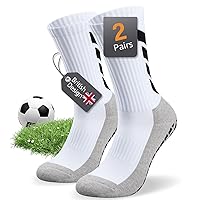 Socks with Grips, Soccer Non Slip Socks for Men Women, Yoga Socks, Non Skid Training Athletic Sock for Indoor Outdoor