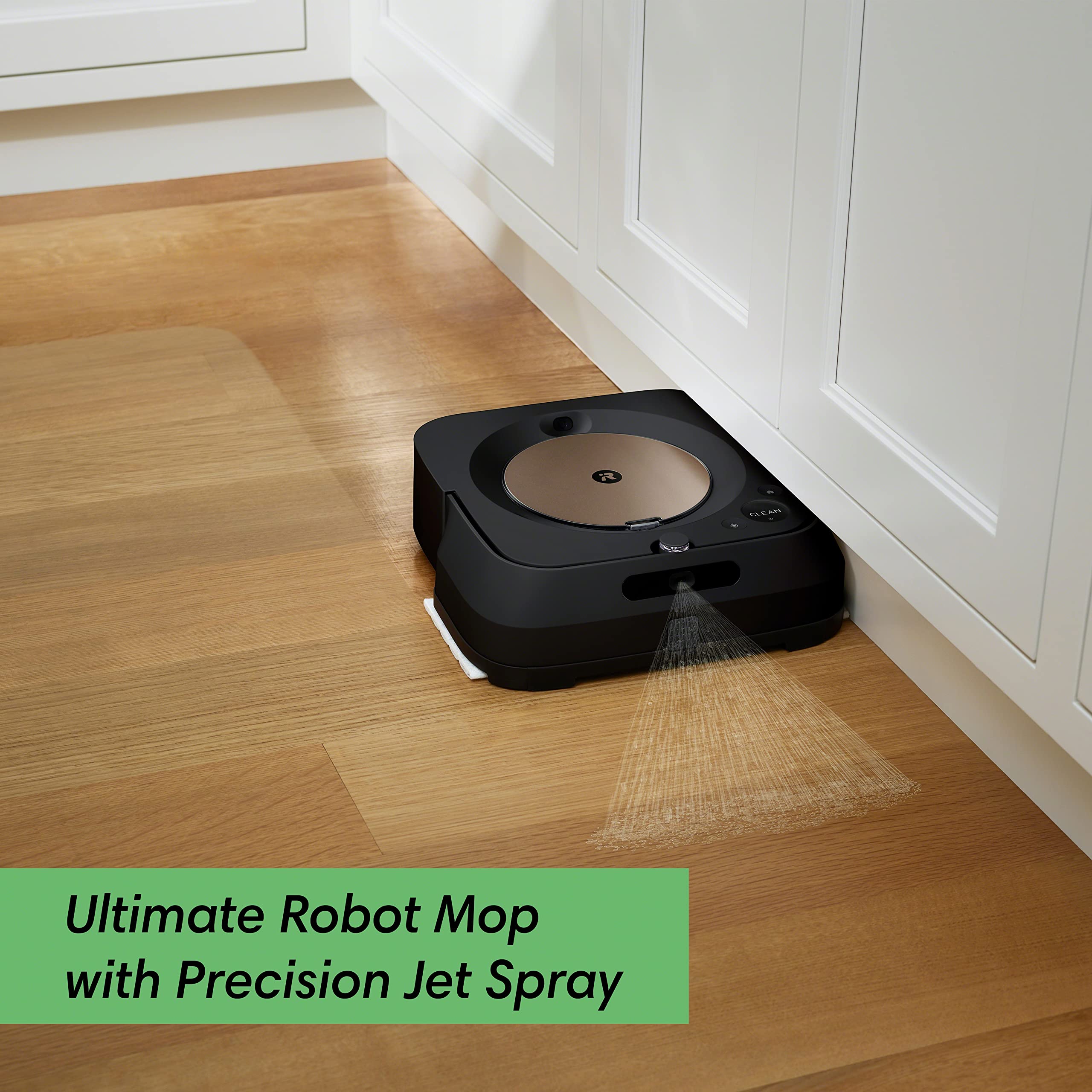 iRobot Braava Jet m6 (6012) Ultimate Robot Mop- Wi-Fi Connected, Precision Jet Spray, Smart Mapping, Works with Alexa, Ideal for Multiple Rooms, Recharges and Resumes, Black