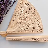 Wooden Fan for Wedding,Natural Wood Fans, Hand Fan for Wedding Gift, Wedding Party Favour,Personalized Wedding Gift Fans, Engraved (100pcs)