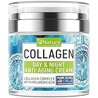Face Moisturizer Collagen Retinol Cream with Hyaluronic Acid - Day & Night Cream - Skin Tightening Cream for Face - Anti Aging Face Cream - 1.7oz