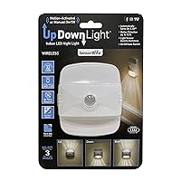 Sensor Brite UpDown Wireless Motion-Sensing LED Light, Automatic Accent LED Light, Battery-Operated Night LED Light, White