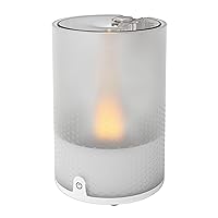 Sharper Image VOTIV 4 Ultrasonic Humidifier with Flameless Candlelight, Touch Controls, Cool Mist, Auto Shut-Off, Filterless Humidification, 0.31 Gallon