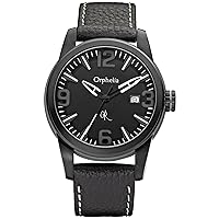 Orphelia or32671144 – Watch Men – Quartz – Analogue – Black Dial – Black Leather Strap