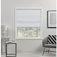 Exclusive Home Acadia 100% Blackout Polyester Roman Shade, 34