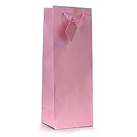 allgala 12PK Value Premium Solid Color Paper Gift Bags (Wine-Pink-GP50096)