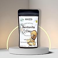 Bentonite Clay Powder - The Ultimate Skin Detox Miracle | 100% Natural Indian Healing Clay for Detoxify, Cleansing and Oil Control (5.29 oz)