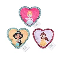 3 Piece Princess Cat Toys with Catnip and Crinkle, 4in | Shimmery, Crinkly Disney Cat Toys | Catnip Plush Toys for Cats Inspired by Disney Princess Characters