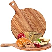 PREMIUM ACACIA Wood Cutting Board with Handle (16