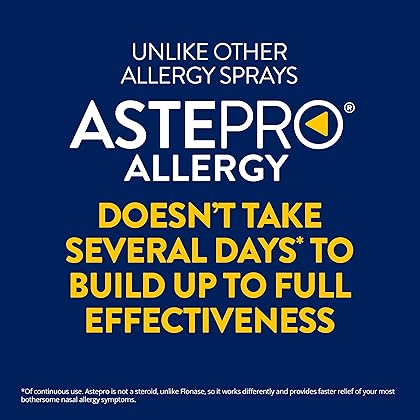 Astepro Allergy Nasal Spray, 24-hour Allergy Relief, Steroid-Free Antihistamine, 200 Metered Sprays (1 Bottle)
