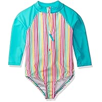 kensie Girls' Stripe One Piece Swimsuit