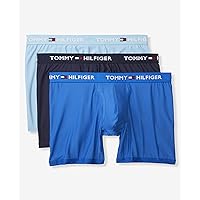 Tommy Hilfiger mens Everyday Micro Boxer Brief Multipack, Blue Multi (3 Pack), Medium US