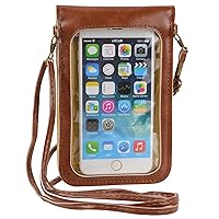 Touch Screen Cellphone Purse Wallet Small Crossbody Shoulder Bag for iPhone 12 Pro Max, 12 Pro, 12