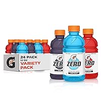 Gatorade Zero, Variety Pack 2.0, 12 Fl Oz (Pack of 24)