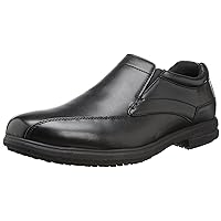Nunn Bush mens Sanford Slip-on Slip Resistant loafers shoes, Black, 11.5 US