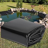 Pond Liners 20 x 25 Feet, Easy Cutting LDPE Pond Liner 20 Mil, High Preformed Koi Pond Liner for Ponds, Streams, Fountains and Garden Waterfall