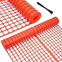 Premium Garden Fence Safety Fence Roll, 4x100 FT/15LB Ohuhu Heavy Duty Plastic Dog Fence Outdoor Animal Barrier, Reusable Netting Temporary Pool Mesh Fencing for Deer Rabbits Chicken Poultry