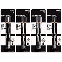 CoverGirl Easy Breezy Brow, Fill+Define Pencils [505] Rich Brown 2 ea​​ ( Pack of 4)​