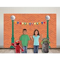 Everyday Sesame Street Personalized Backdrop Kit - Pack of 16 - Multicolor Piece Set, Perfect for Themed Events & Special Gatherings