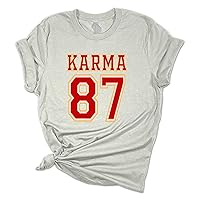 Womens Funny Swift Tshirt Karma 87 Swift Football Short Sleeve Tshirt Graphic Tee