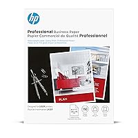 Professional Business Paper, Glossy, 8.5x11 in, 52 lb, 150 sheets, works with laser printers (4WN10A),White