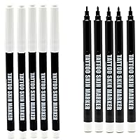 Tattoo Skin Markers - Color Purple - Disposable - Bold Tip - Skin Scribe - for Freehand Tattoos (10-PACK)