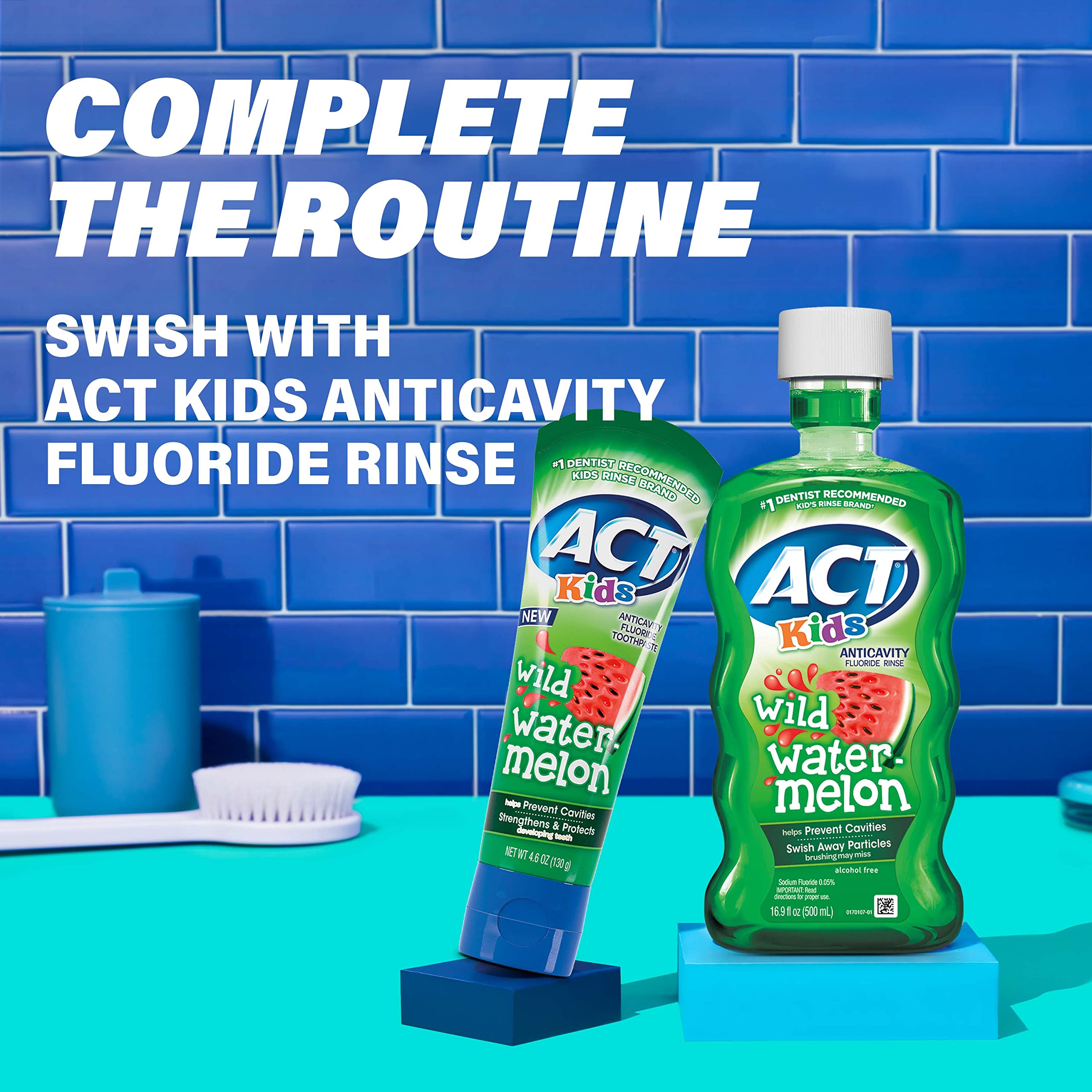 ACT Kids Anticavity Fluoride Toothpaste 4.6 oz. Wild Watermelon