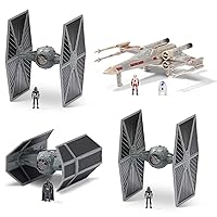 STAR WARS Micro Galaxy Squadron Death Star Trench Run Battle Pack - Four Vehicles Plus Five Micro Figure Accessories (Amazon Exclusive)