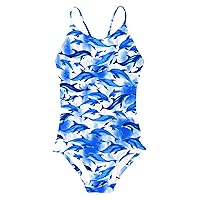 Idgreatim Little Girls One Piece Swimsuits Quick Dry Beach Swimwear Bathing Suit for Beach 3-10 Years